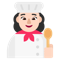 Woman Cook- Light Skin Tone emoji on Microsoft